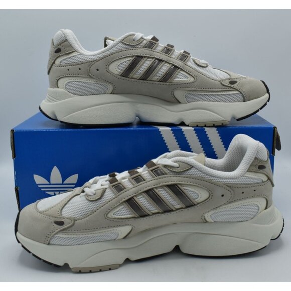 Adidas Originals Mens Size 12 Ozmillen Beige White Lace Up Sneakers Shoes